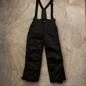 Women’s Black Ski Pants with Suspenders Sz SM EUC